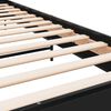 vidaXL Sengeramme svart 75x190 cm konstruert tre og metall