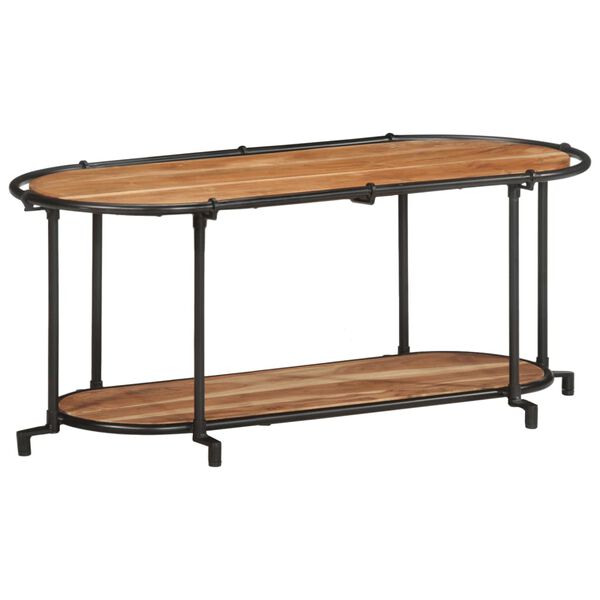 vidaXL TV-benk 100x42x40 cm heltre akasie