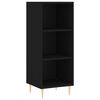 vidaXL Highboard svart 34,5x32,5x180 cm konstruert tre