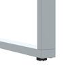 vidaXL Hagebord med U-ben 200x90x75 cm heltre akasie