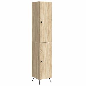 vidaXL Skapsett 2 pcs Sonoma eik Konstruert tre