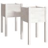 vidaXL Plantekasser 2 stk 40x40x70 cm heltre furu hvit
