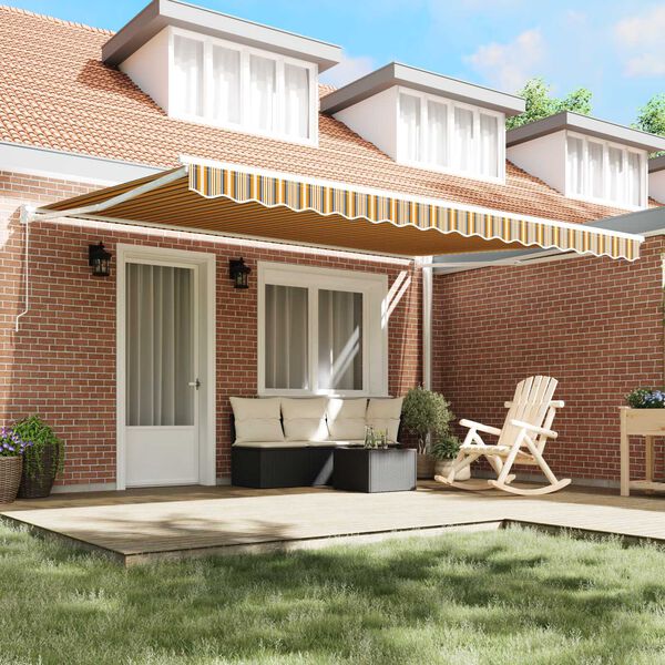 vidaXL Innvendbar Markise Flerfarget 450 &times; 300 cm Polyester og Metall