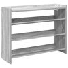 vidaXL Skohylle gr&aring; sonoma 80x25x62 cm konstruert tre