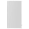 vidaXL Hengende skap glass "Lyon" h&oslash;yglans hvit 60x31x60 cm
