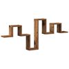 vidaXL Vegghylle Veggmontert Gammelt tre 104,5 x 43 x 10 cm