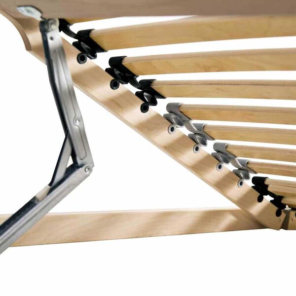 vidaXL Lamelbunn Brun 90 x 190 cm Massiv b&oslash;ketre