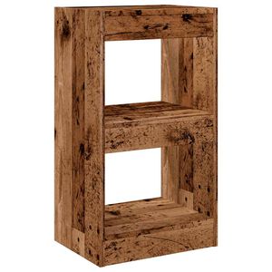 vidaXL Bokhylle/romdeler gammelt tre 40x30x72 cm