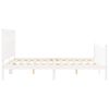 vidaXL Sengeramme uten madrass hvit 160x200 cm heltre furu