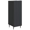 vidaXL Serviesskap Svart 34,5 x 33 x 92 cm Konstruert tre