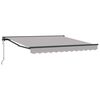 vidaXL Markiseramme Lysegr&aring; 300 x 250 cm Polyester med PU-belegg