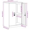 vidaXL Oppbevaringsskap Rosa 60 x 40 x 90 cm St&aring;l
