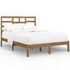 vidaXL Sengeramme honningbrun heltre 150x200 cm King Size