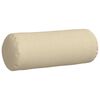 vidaXL Bolster puter 2 pcs Krem Ø 25 x 70 cm stoff