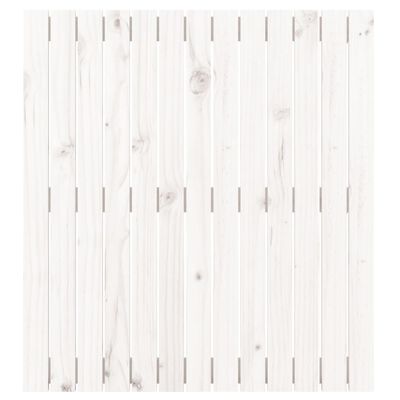 vidaXL Veggmontert sengegavl hvit 82,5x3x90 cm heltre furu