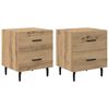 vidaXL Nattbordskap 2 pcs Artisan Eik 40 x 35 x 47,5 cm Konstruert tre