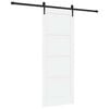 vidaXL Skyved&oslash;r ORKDAL 78 x 202 cm Konstruert tre Hvit og svart