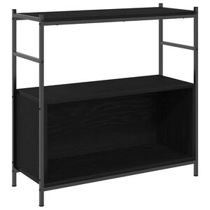 vidaXL Bokhylle 80 x 30 x 78,5 cm Konstruert tre Svart Eik