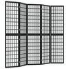 vidaXL Sammenleggbar romdeler 5 paneler japansk stil 200x170 cm svart