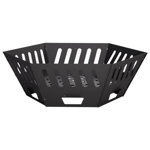 vidaXL B&aring;lplass Svart 80 x 80 x 28 cm St&aring;l