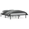vidaXL Sengeramme i metall svart 160x200 cm