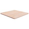 vidaXL Firkantet bordplate 50x50x1,5 cm ubehandlet heltre eik