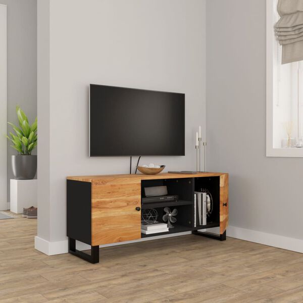 vidaXL TV-benk 105x33x46 cm heltre akasie