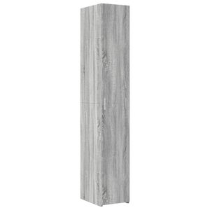 vidaXL Hylle gr&aring; sonoma 30x42,5x185 cm konstruert tre