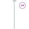 vidaXL Hageplanteplugger 20 stk m&oslash;rkegr&oslash;nn 61 cm st&aring;l