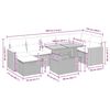 vidaXL Hagesofaer med puter 8 deler gr&aring; polyrotting akasie