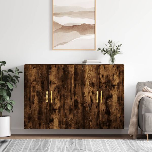 vidaXL Veggskap 2 stk r&oslash;kt eik 69,5x34x90 cm