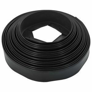 vidaXL Plenkanter Svart 4000 x 4 x 5 cm Plast