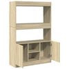 vidaXL Highboard sonoma eik 92x33x140 cm konstruert tre