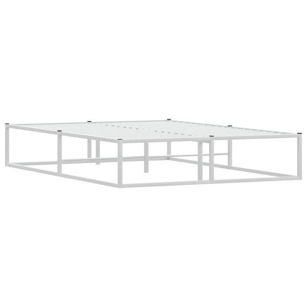 vidaXL Sengeramme uten madrass hvit 140x200 cm