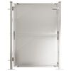 vidaXL Hageport 100x120 cm rustfritt st&aring;l