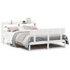 vidaXL Sengeramme uten madrass hvit 140x200 cm heltre furu