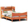 vidaXL Sengeramme uten madrass brun 150x200 cm heltre furu