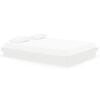 vidaXL Sengeramme hvit heltre 150x200 cm King Size