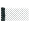 vidaXL Gjerdep&aring;le gr&oslash;nn 10 x 0,8 m (40 x 40 mm mesh) St&aring;l og PVC
