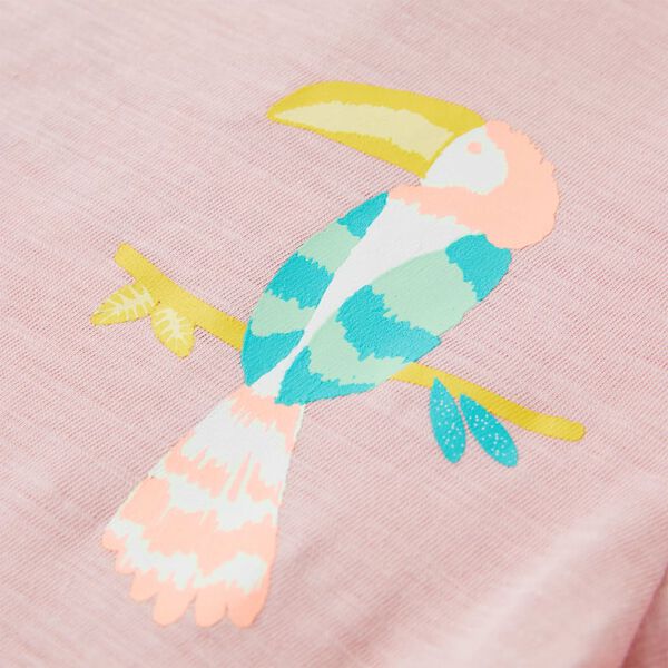 T-skjorte for barn lyserosa 92