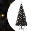 vidaXL Juletre Svart 240 cm PVC