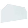 vidaXL Peisglassplate Gjennomsiktig 120 x 50 cm Glass