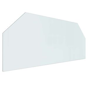 vidaXL Peisglassplate Gjennomsiktig 120 x 50 cm Glass