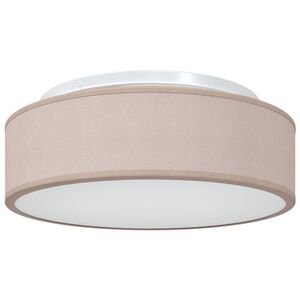 vidaXL Taklampe med s&oslash;kelys Gr&aring;brun 38 x 38 x 13,5 cm stoff