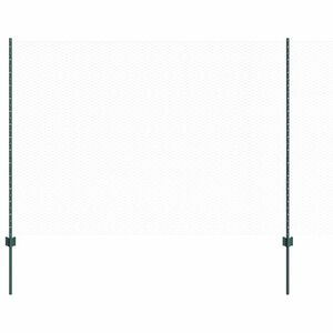 vidaXL Sekskantet gjerde med post 100 x 1,6 m PVC-belagt st&aring;l Gr&oslash;nn
