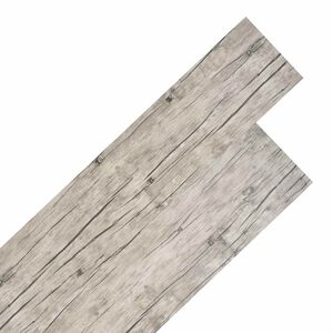 vidaXL Gulvplanker 18 pcs Gr&aring; 5,26 m&sup2; PVC