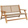 vidaXL Hagem&oslash;bler Beige 122 x 78 x 73 cm Solid akasietre