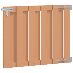 vidaXL Hageport 100 x 80 cm WPC og Aluminium Brun