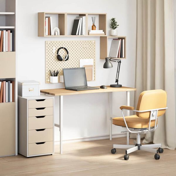 vidaXL Bordplate rektangul&aelig;r 120x60x2,5 cm ubehandlet heltre eik