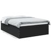 vidaXL Sengeramme svart 140x190 cm konstruert tre